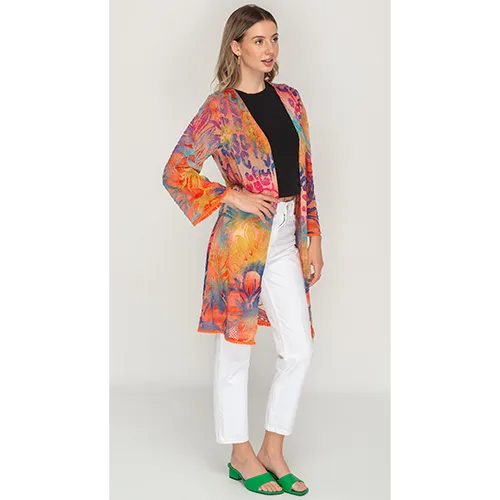 Multicolour Full Sleeve Shrugs For Womens