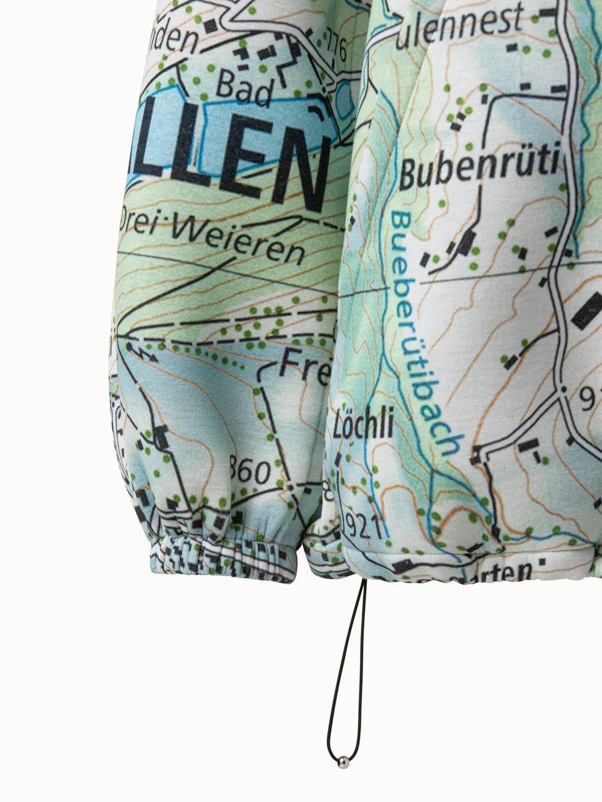 Neoprene Parka St. Gallen Map Print