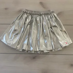 NEW Pink Chicken Silver Metallic Skirt