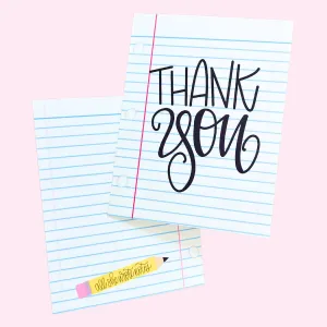 Note Card - Thank You Classic