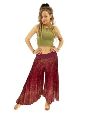 Palazzo Harem Pants Maroon