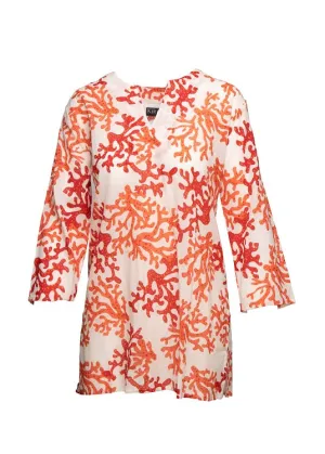 Papayas Coral KikiSol Tunic