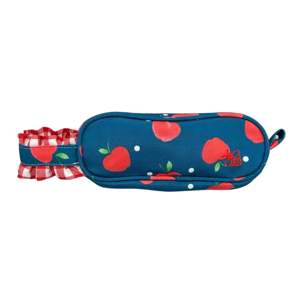 Pencil Case - Apples on Navy