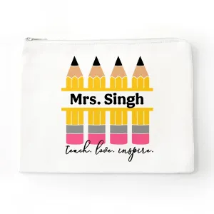 Personalized Pencil Zipper Bag