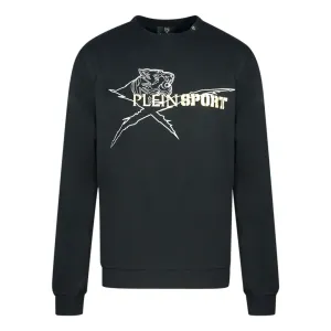 Plein Sport Tiger Logo Black Jumper