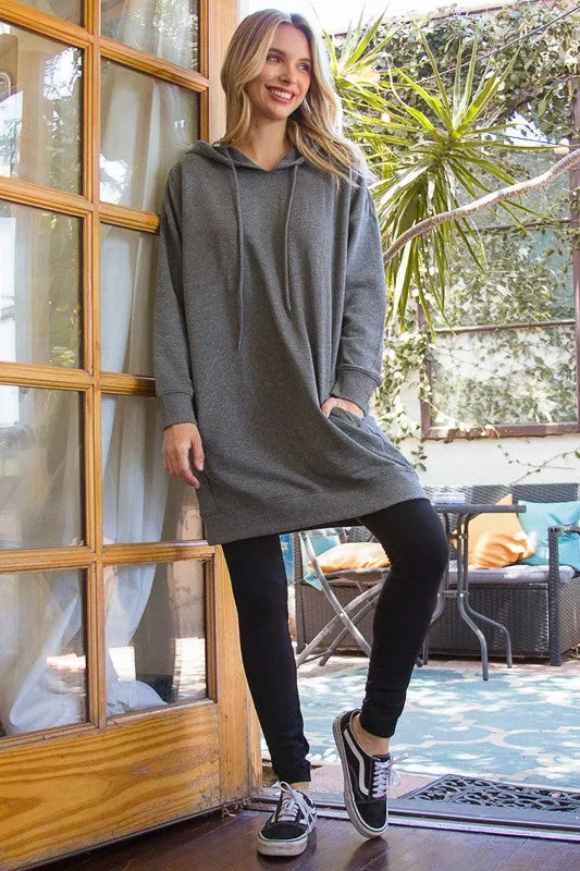 Plus Hoodie Sweater Tunic (More Colors)