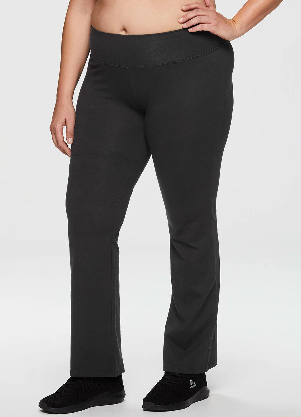 Plus Prime Cotton Spandex Boot Cut Yoga Pant