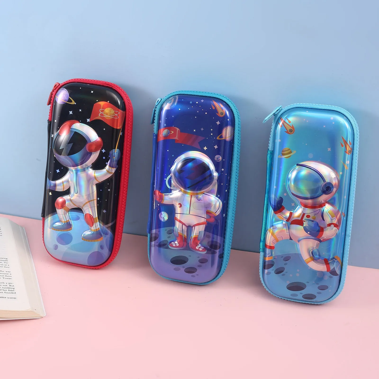 Printed Astronaut Space Hard Top Pencil Case.