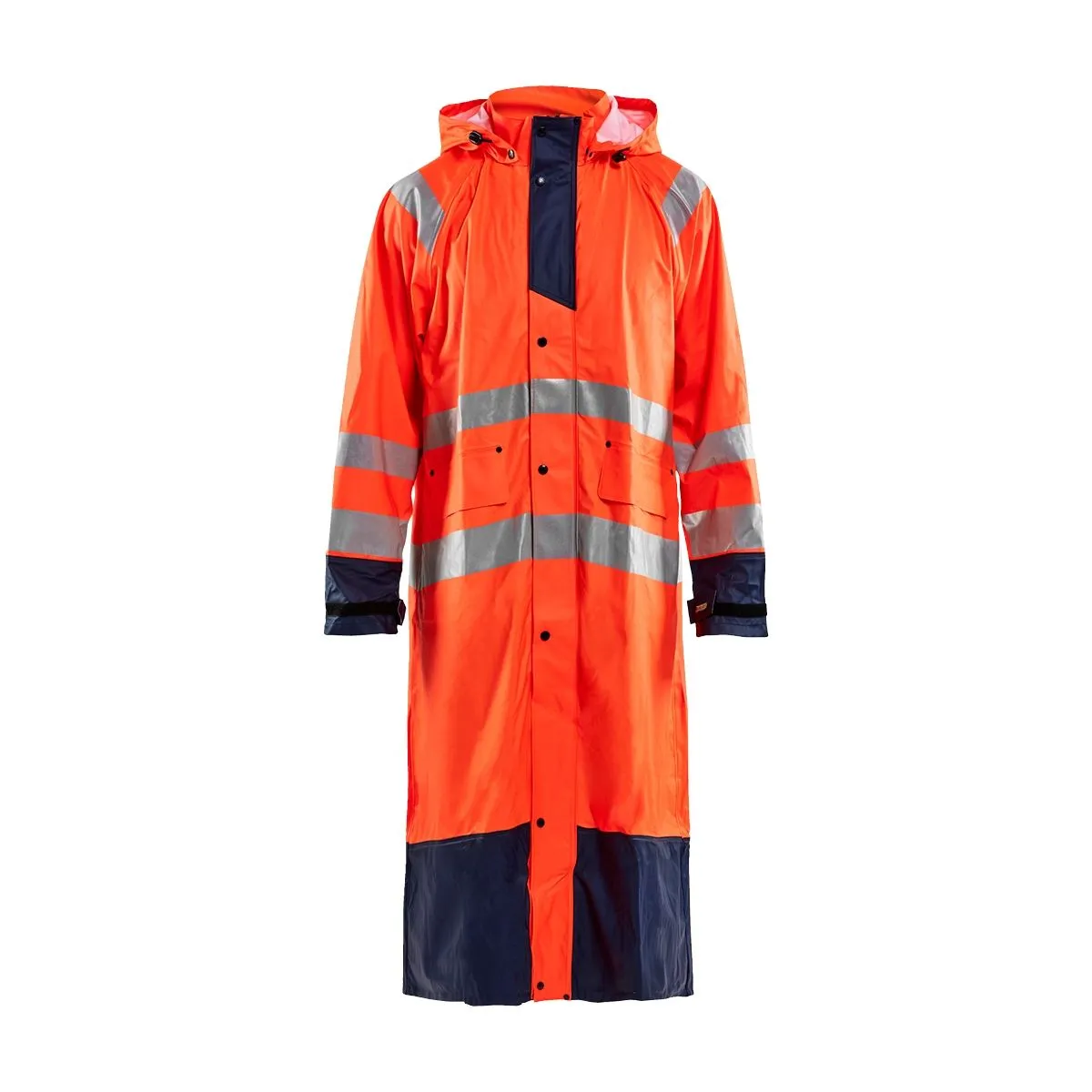 Rain&#x20;Coat&#x20;High&#x20;Vis&#x20;Level&#x20;1&#x20;4325&#x20;High&#x20;Vis&#x20;Geel&#x2F;Marine&#x20;-&#x20;Bl&#xE5;kl&#xE4;der