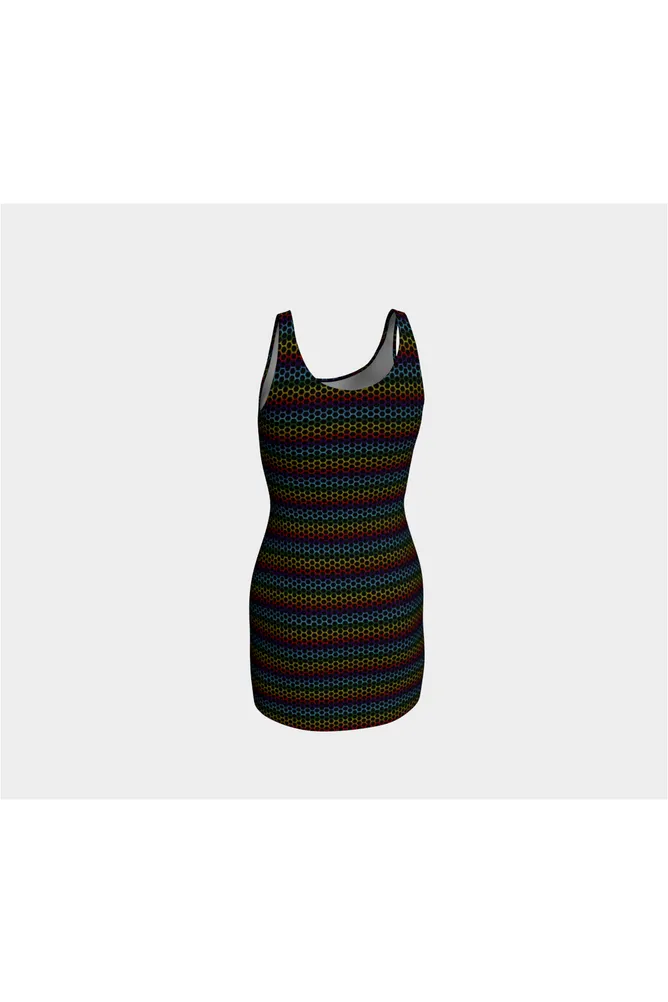 Rainbow Honeycomb Bodycon Dress