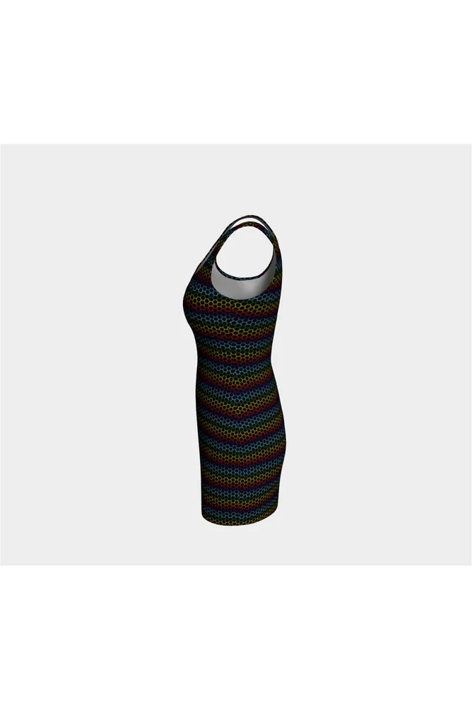 Rainbow Honeycomb Bodycon Dress