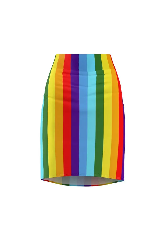 Rainbow ROYGBIV Women's Pencil Skirt