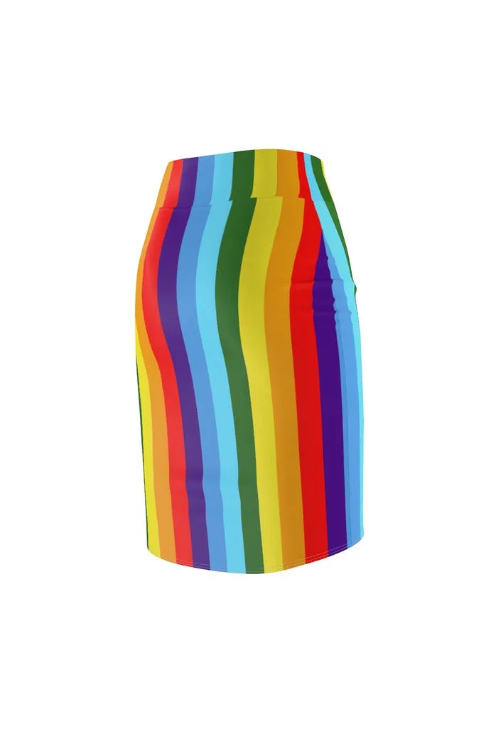 Rainbow ROYGBIV Women's Pencil Skirt