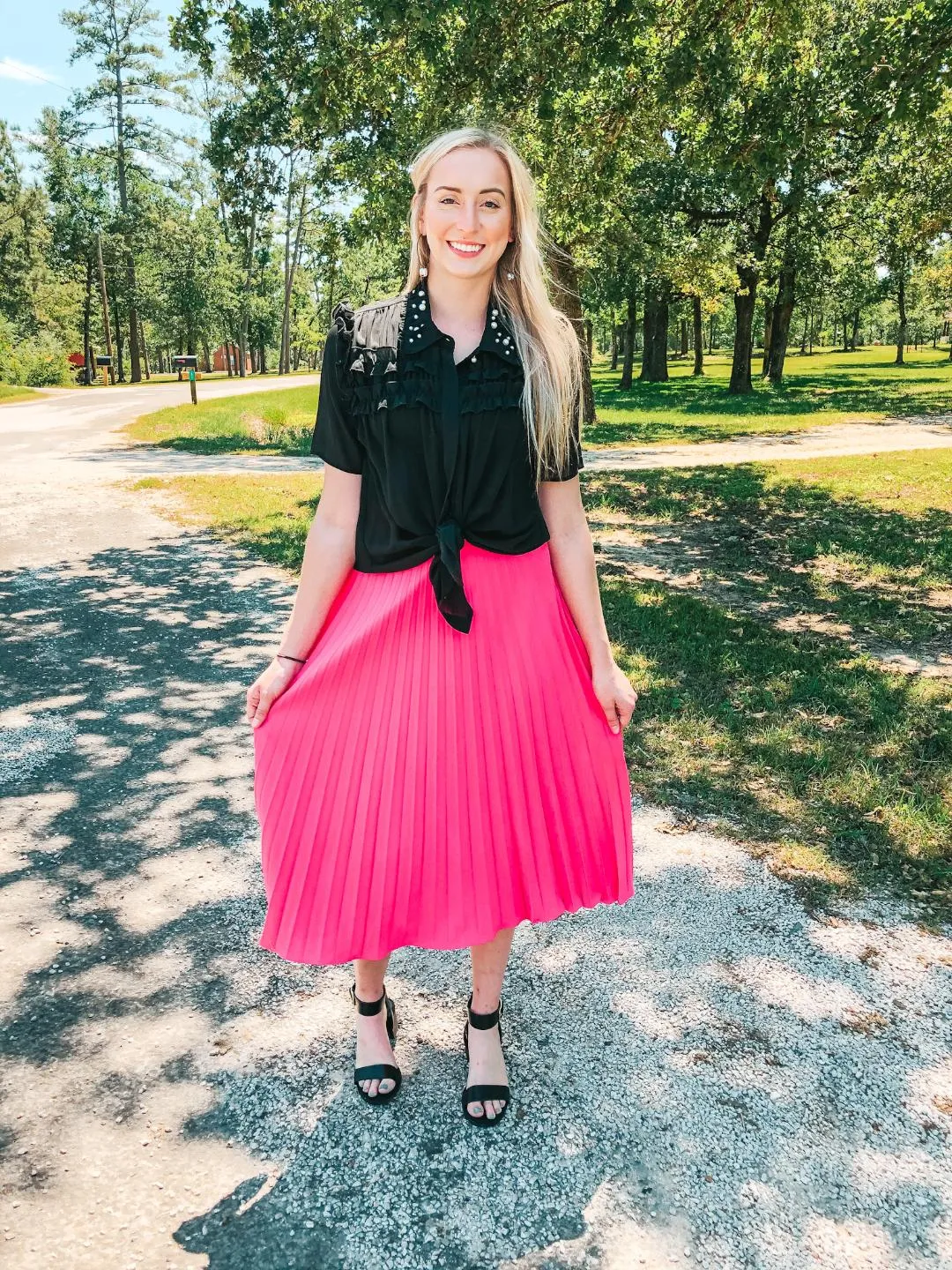 Reasons Why Pleated Midi Skirt in Fuchsia