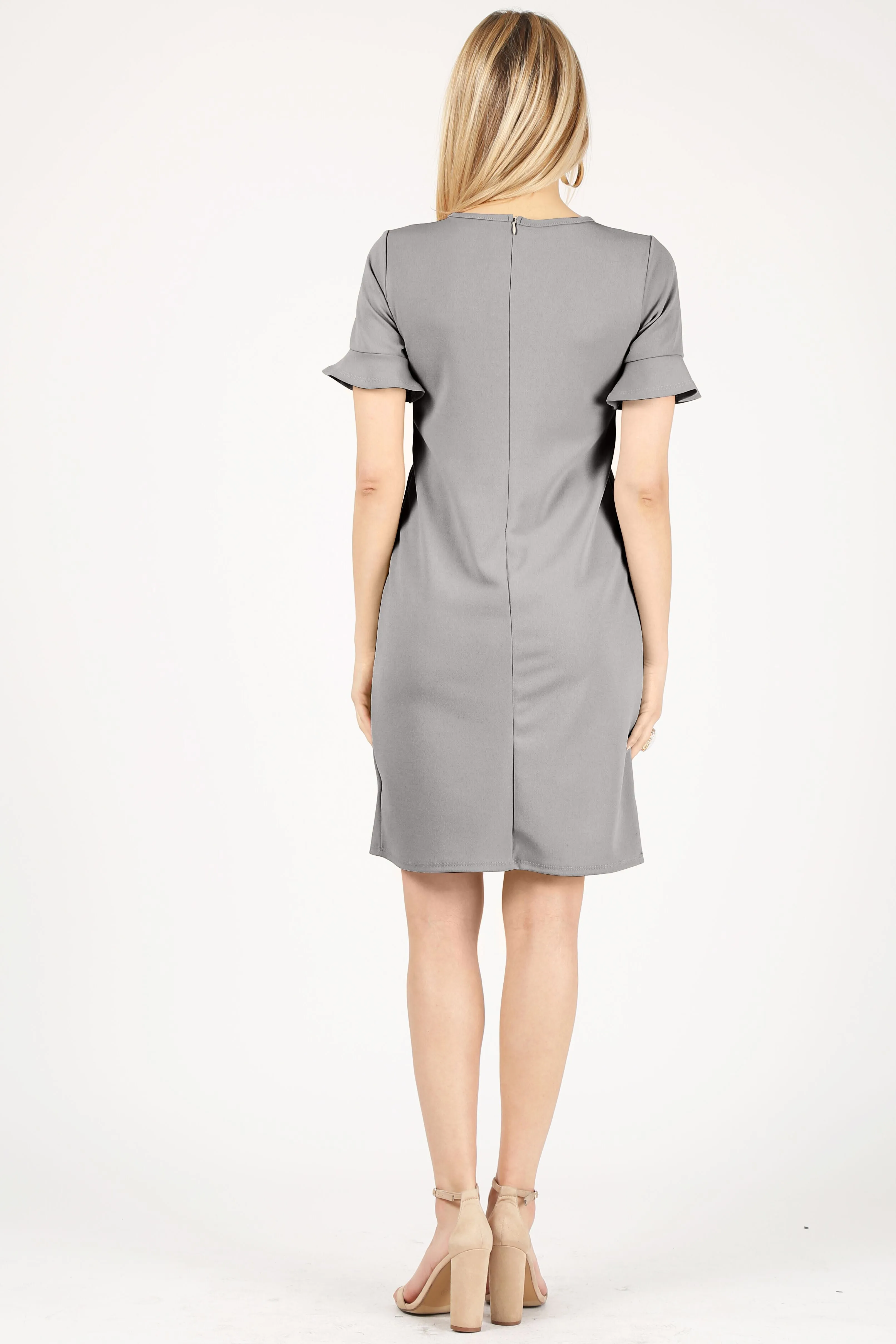 Rejoice with Ruffles Sheath Dress