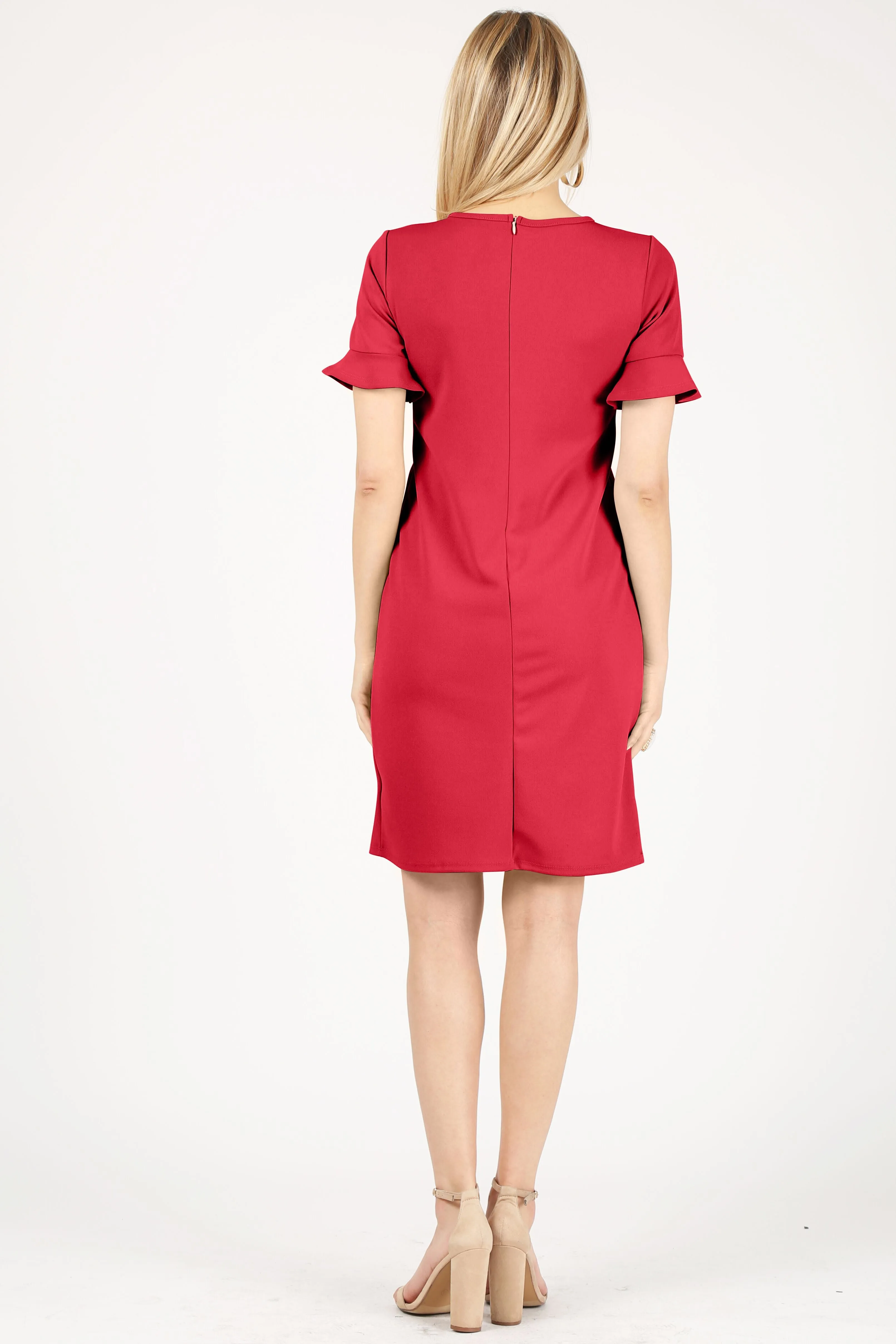 Rejoice with Ruffles Sheath Dress