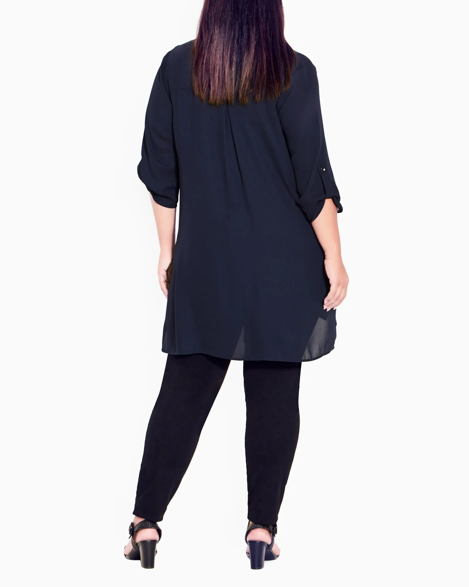 River Longline Blouse | Navy