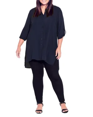 River Longline Blouse | Navy