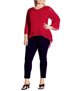 Rosie Layer Top  | Red