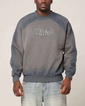 Saint Morta Faded Motor Crewneck Charcoal