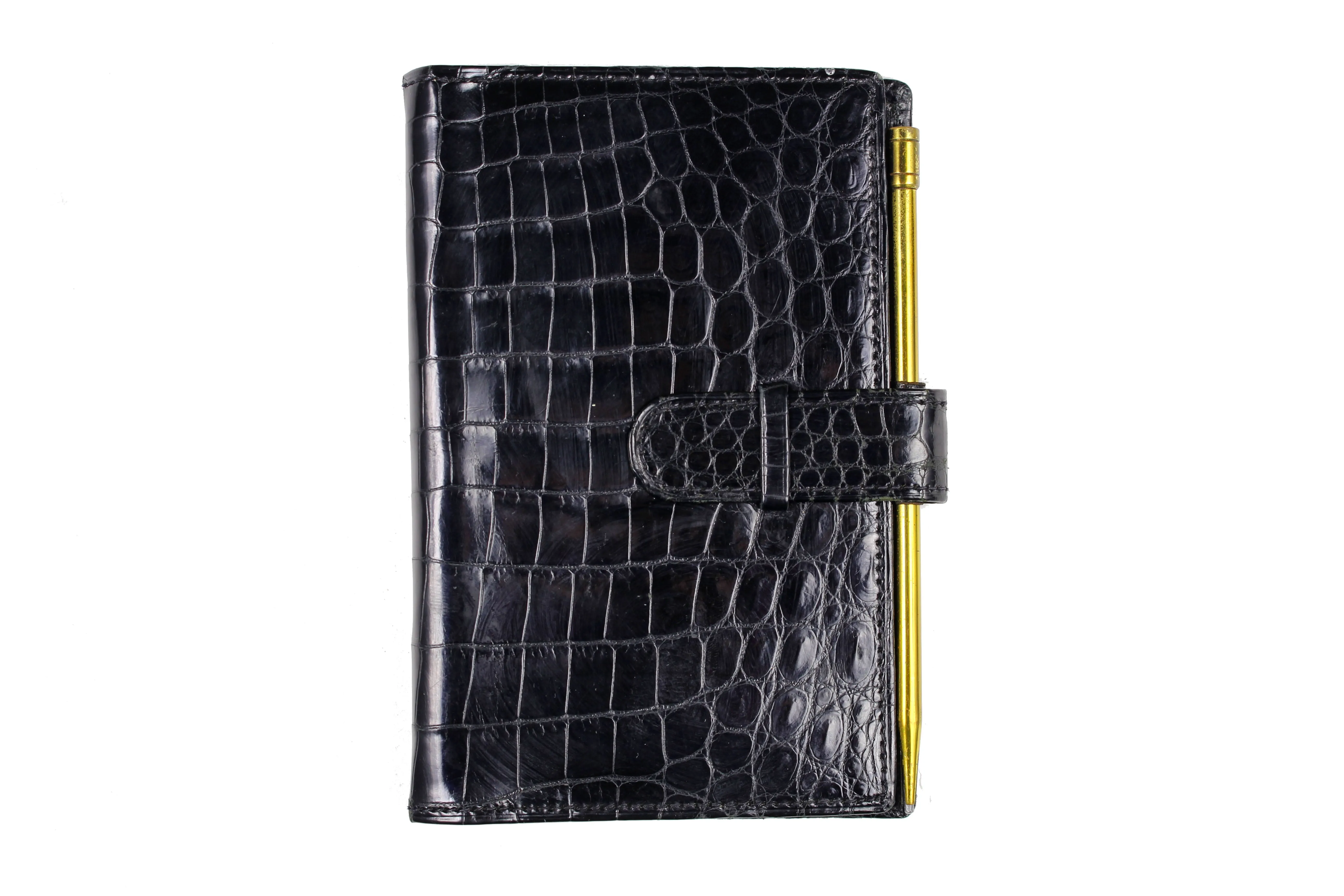 SAINTYVES crocodile skin planner cover