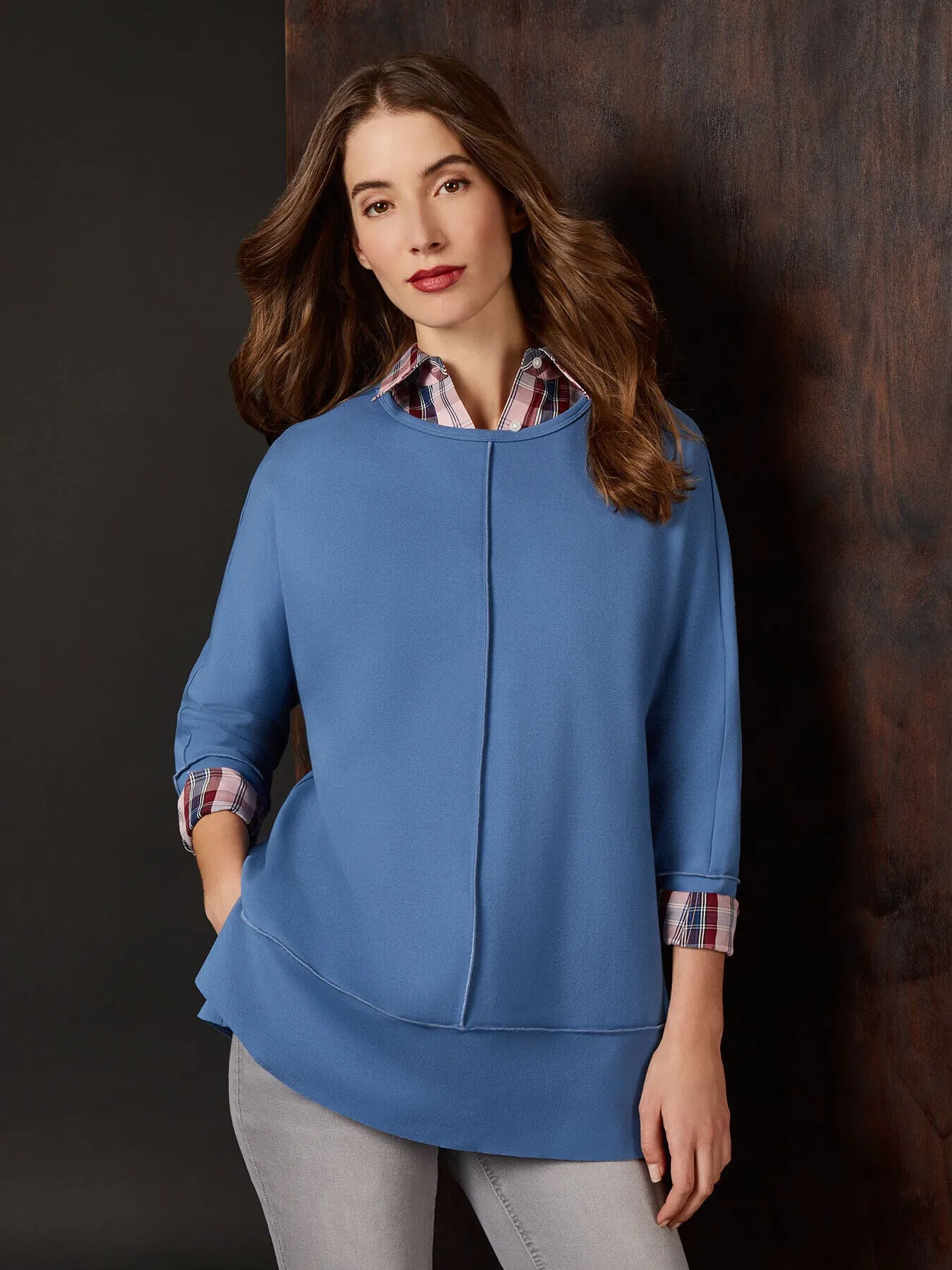 Seam Detail Dolman Tunic