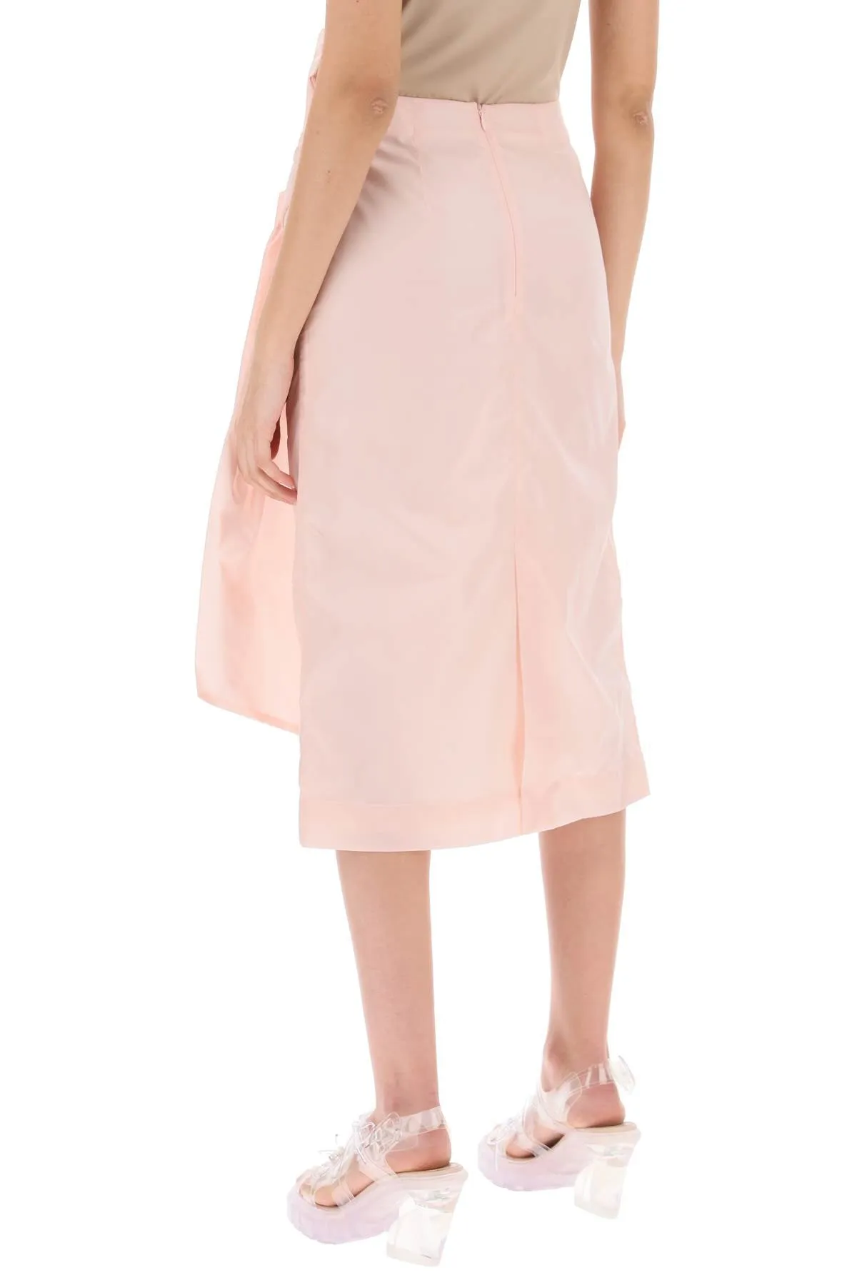 Simone rocha pencil skirt with floral applique