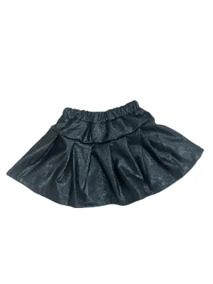 Snakeskin Pleated Skirt