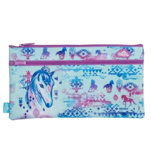 Spencil Twin Zip Pencil Case - Aztec Horse