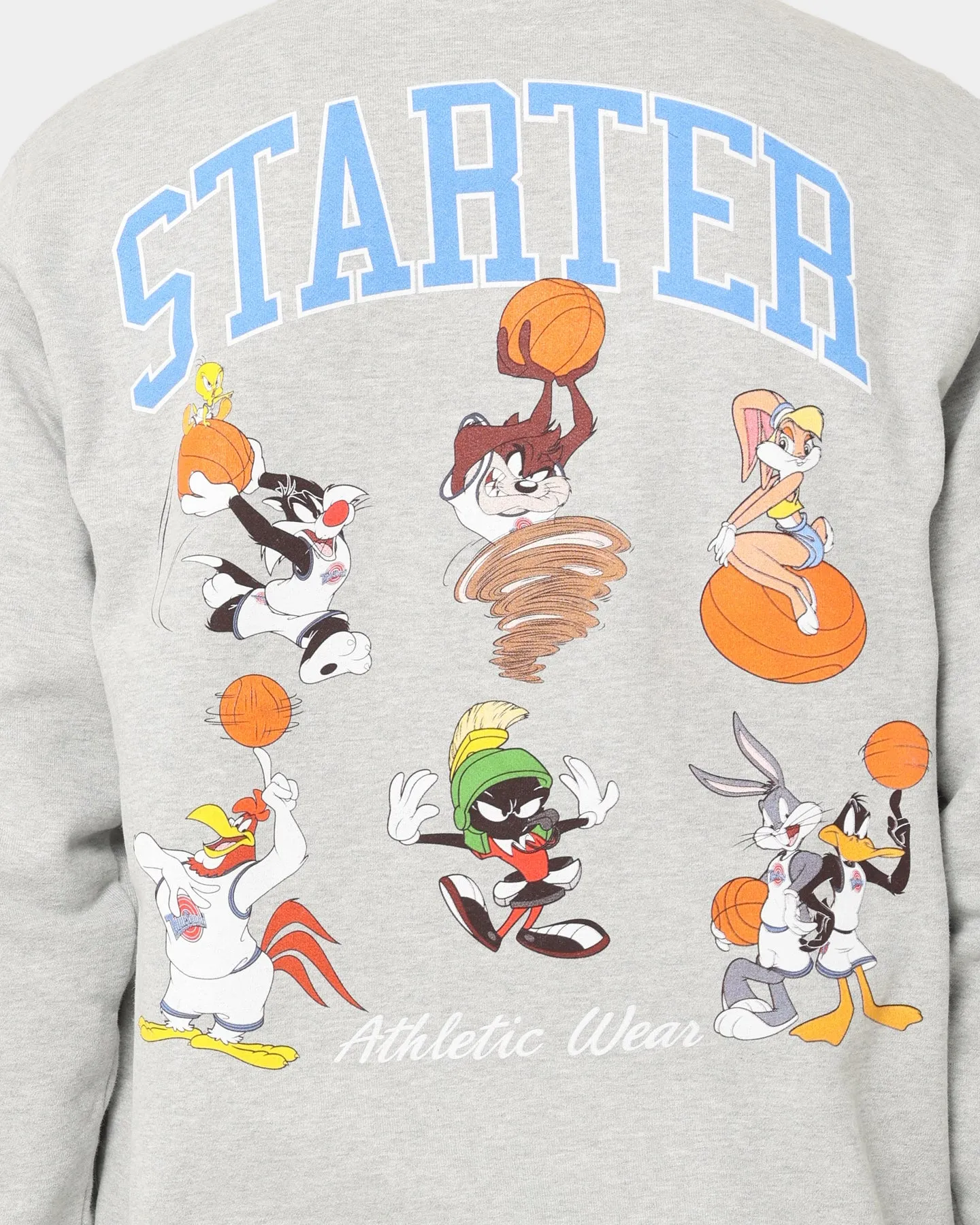 Starter X Space Jam Tune Squad Crewneck Grey Marle