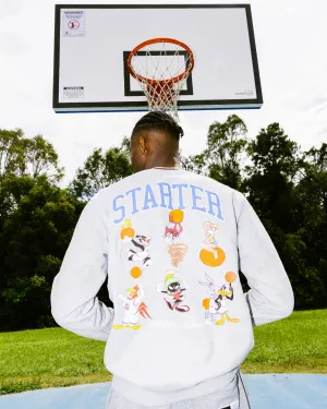 Starter X Space Jam Tune Squad Crewneck Grey Marle