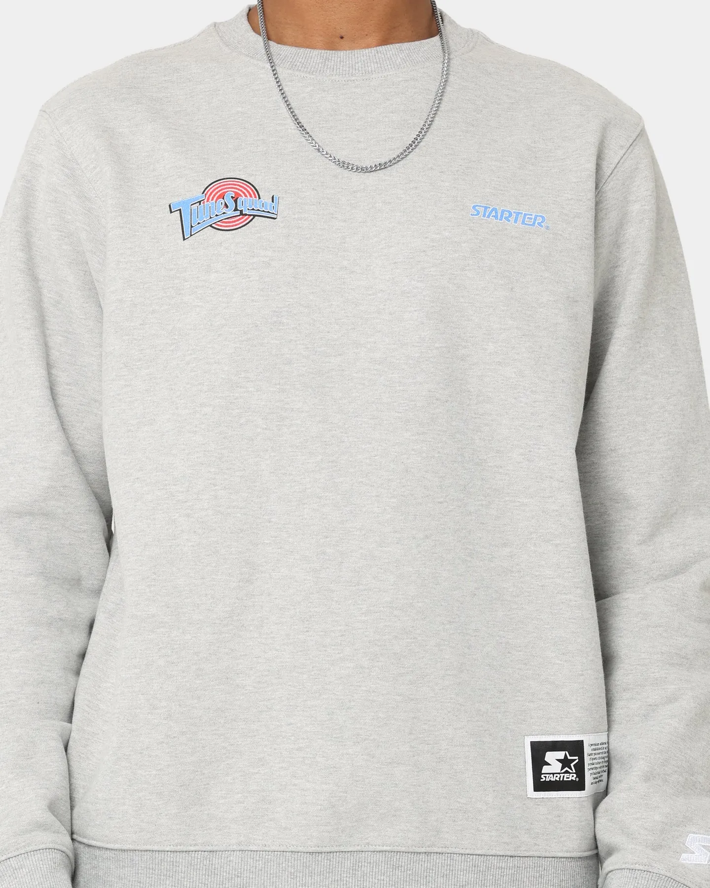 Starter X Space Jam Tune Squad Crewneck Grey Marle