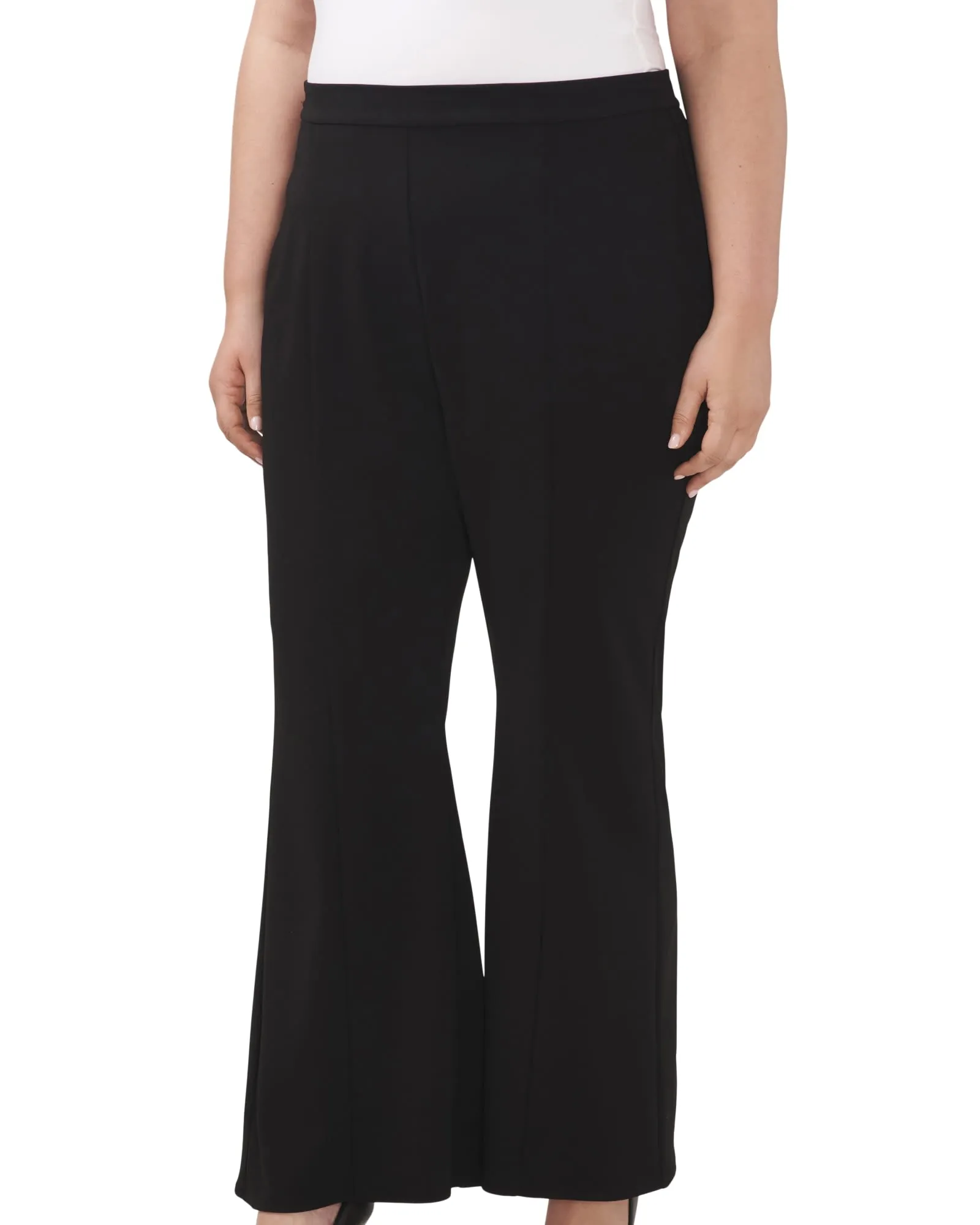 Stella Princess Seam Flared Pant | RICH BLACK