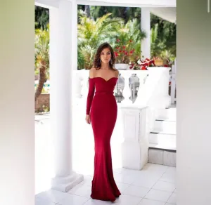 Stunning red bodycon gown