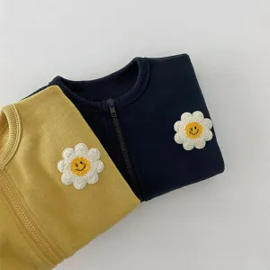 Sun Flower Zippered Jacket