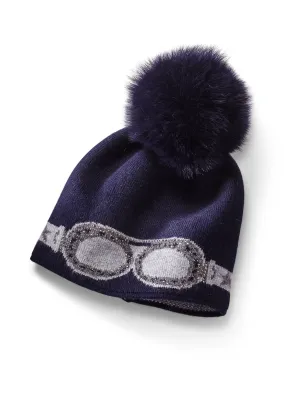 Sunglass Pom Knit Hat