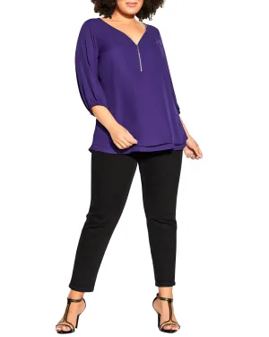 Sylvie Fling Top | Purple