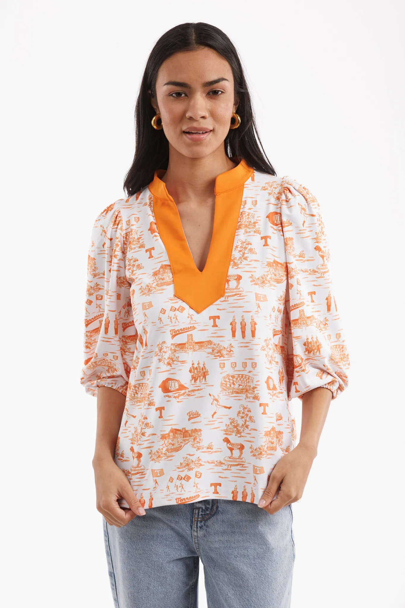 The Eliza Top - Tennessee Toile