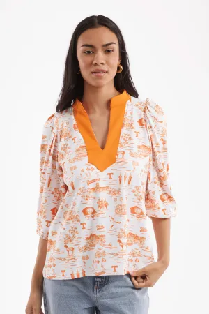 The Eliza Top - Tennessee Toile