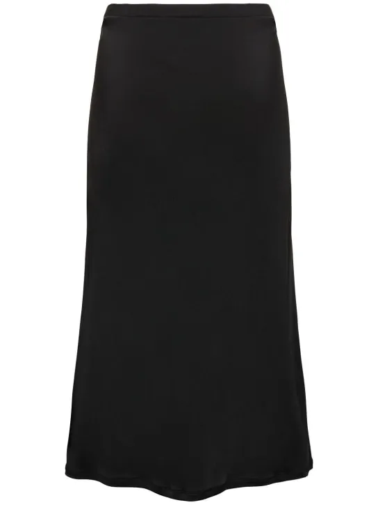 TOVE   Flor viscose jersey midi skirt 