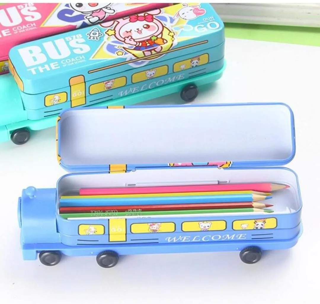 Train Engine Shape Pencil Box.