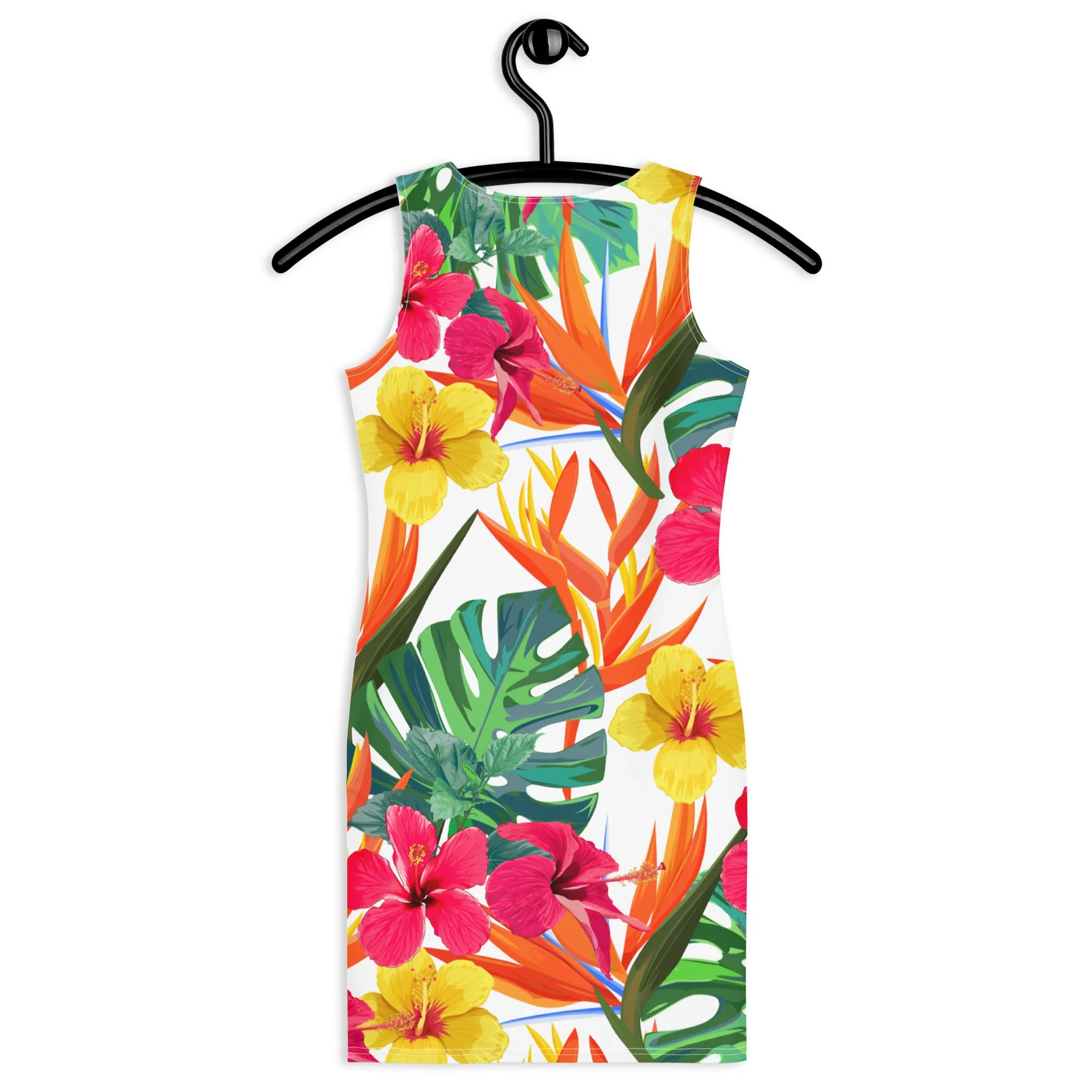 Tropical Flora Bodycon Dress