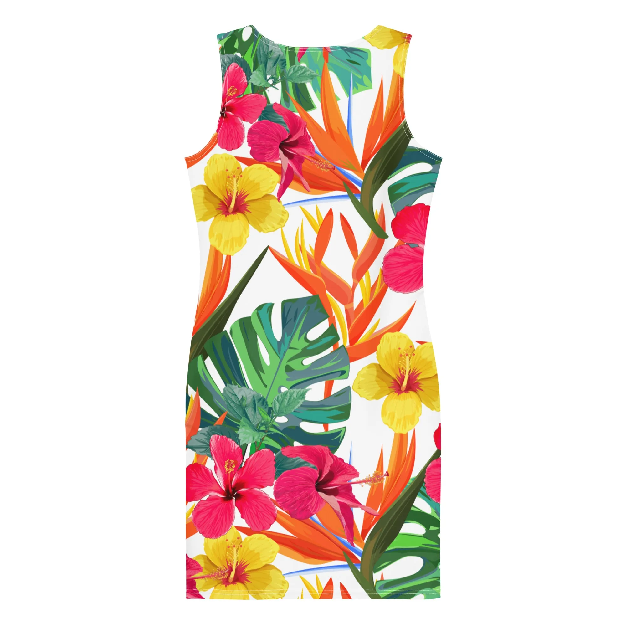 Tropical Flora Bodycon Dress