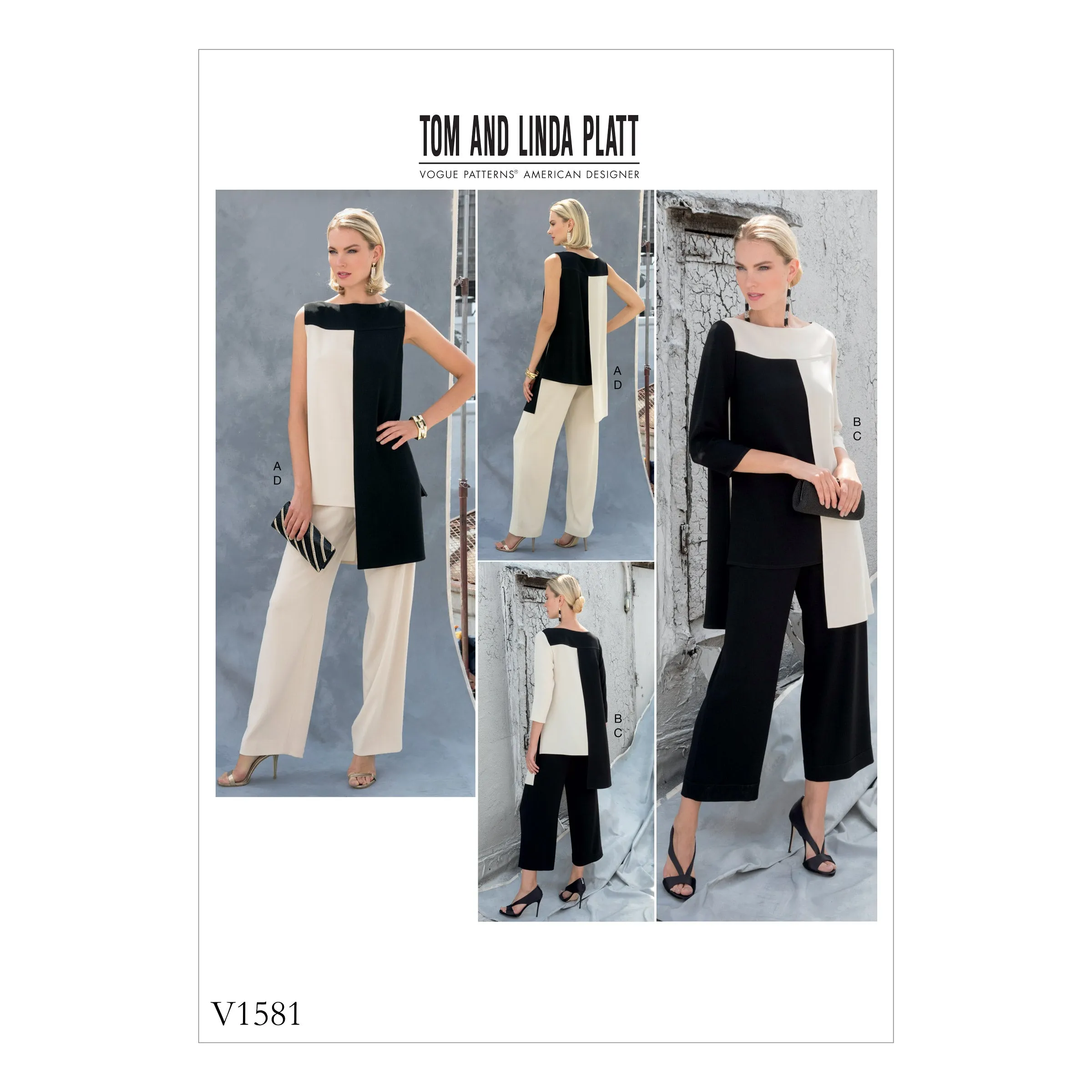 Vogue Pattern V1581 Misses' Tunic and Pants