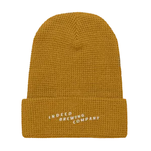 Wavy Logo Waffle Beanie