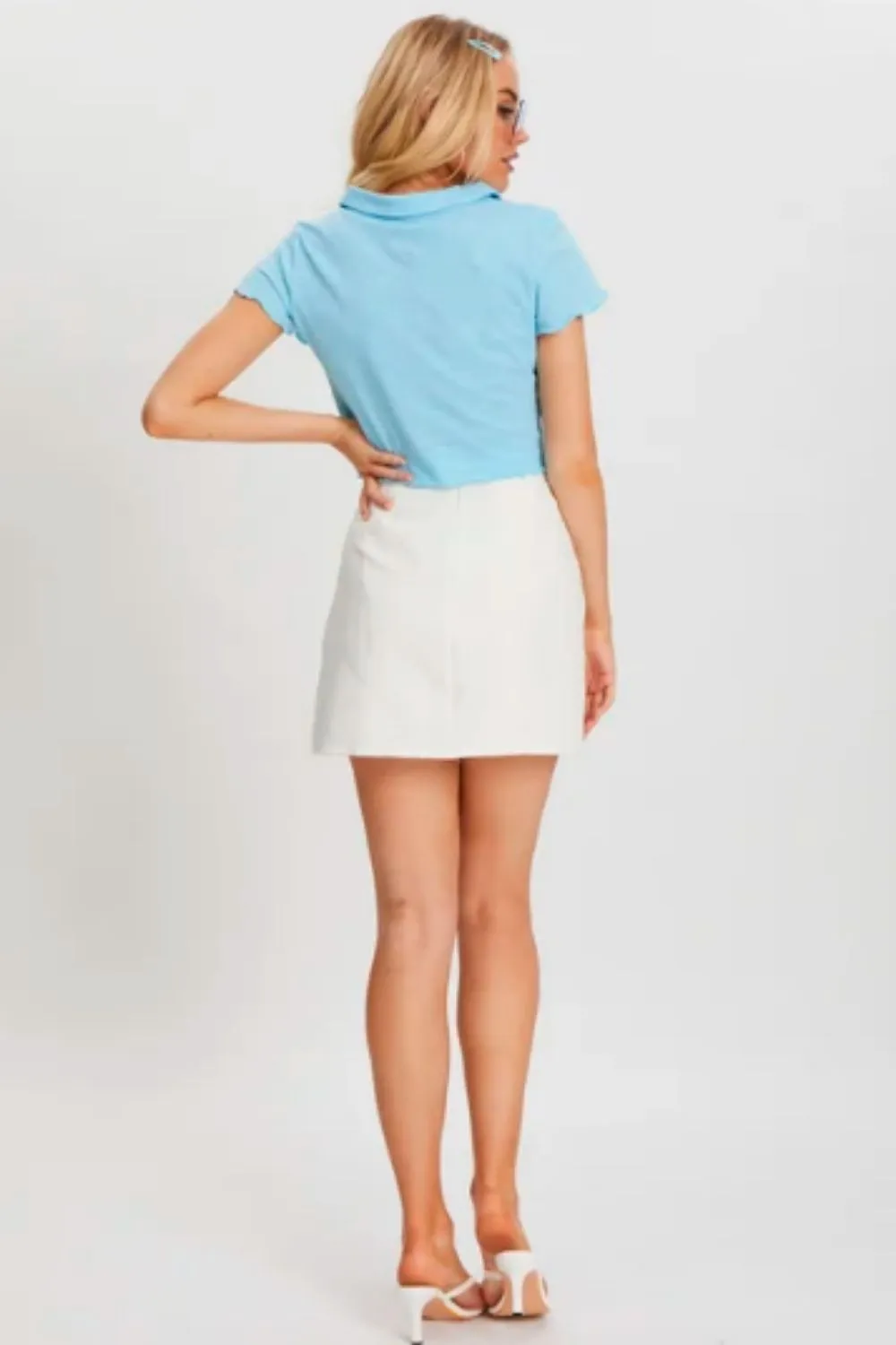 White Pleated Tennis Skirt