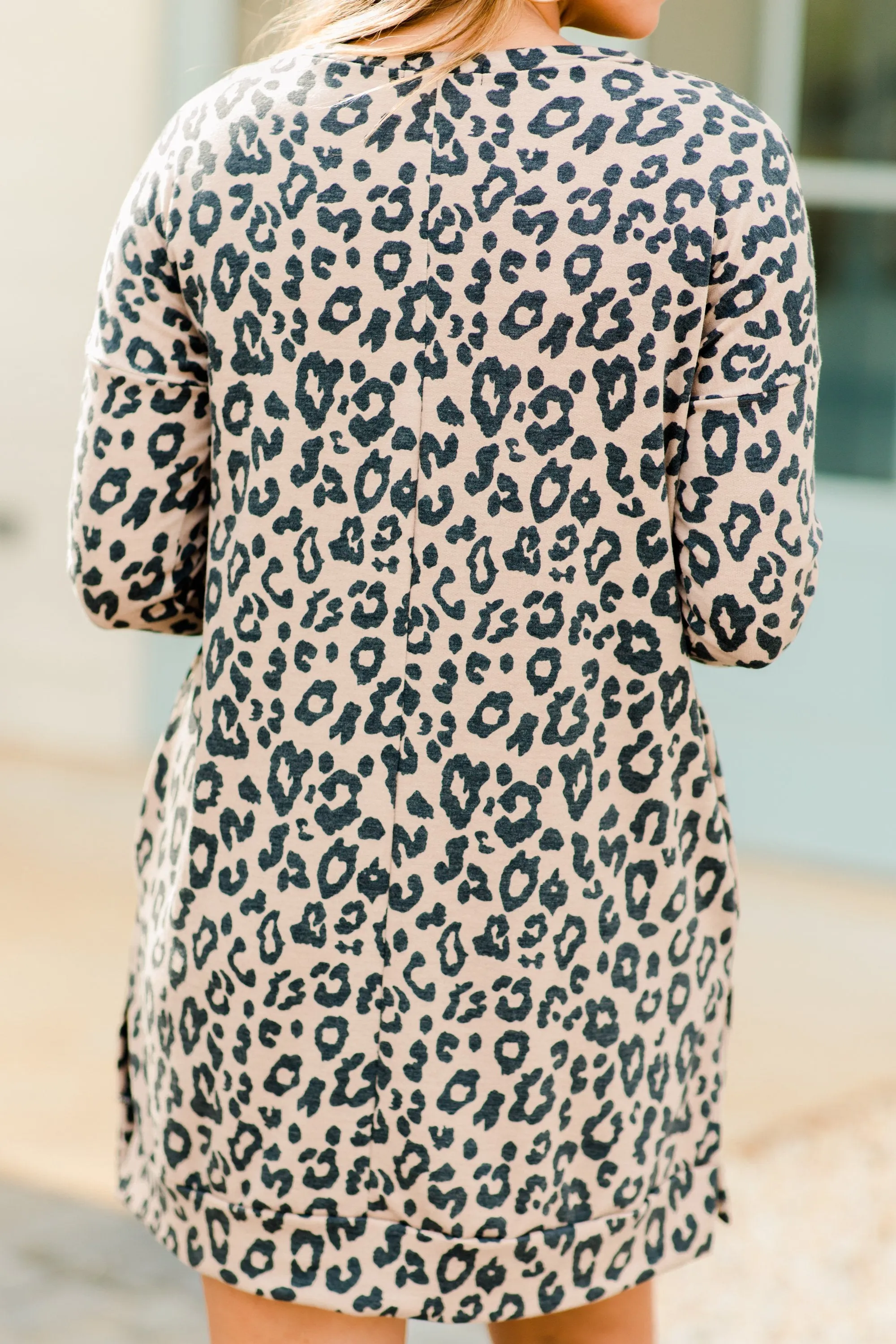 Wild Hustle Mocha Brown Leopard Tunic