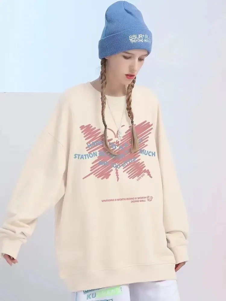 Women's Design Loose Fitting sweatshirt for Summer